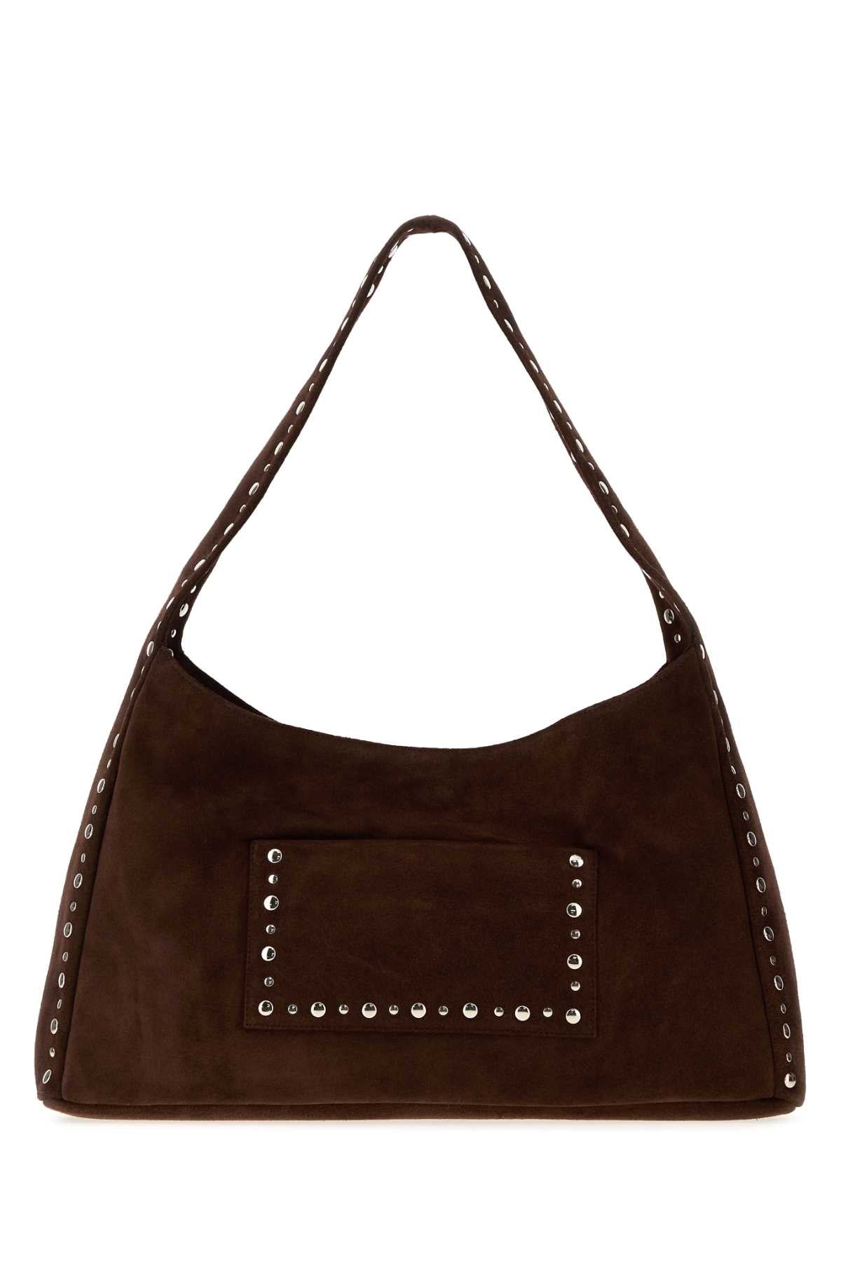 Gimaguas Franca Suede Shoulder Bag — Brown by Gimaguas