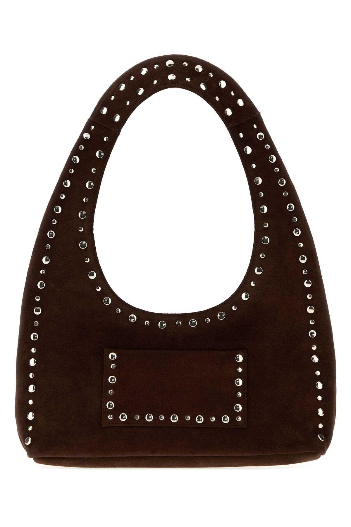 Gimaguas Suede Shoulder Bag — Brown by Gimaguas