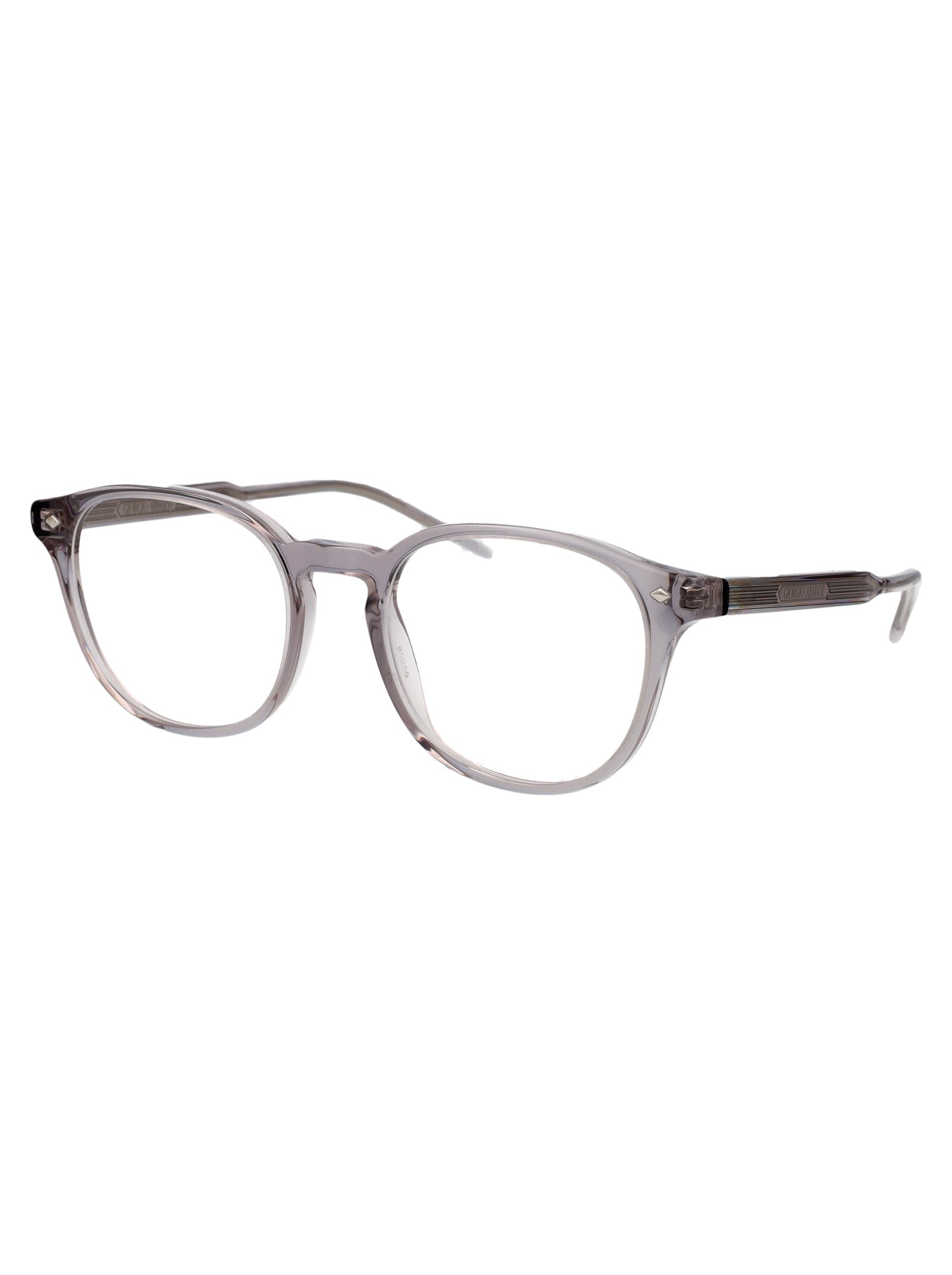 Giorgio Armani 0AR7259 Transparent Grey Acetate Eyeglasses — Grey, view 2