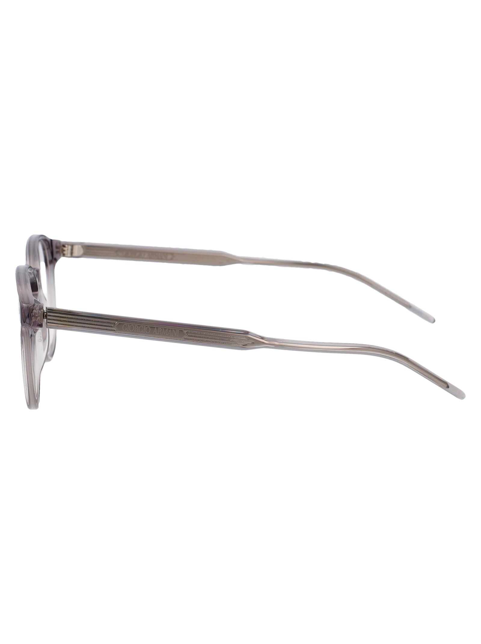 Giorgio Armani 0AR7259 Transparent Grey Acetate Eyeglasses — Grey, view 3