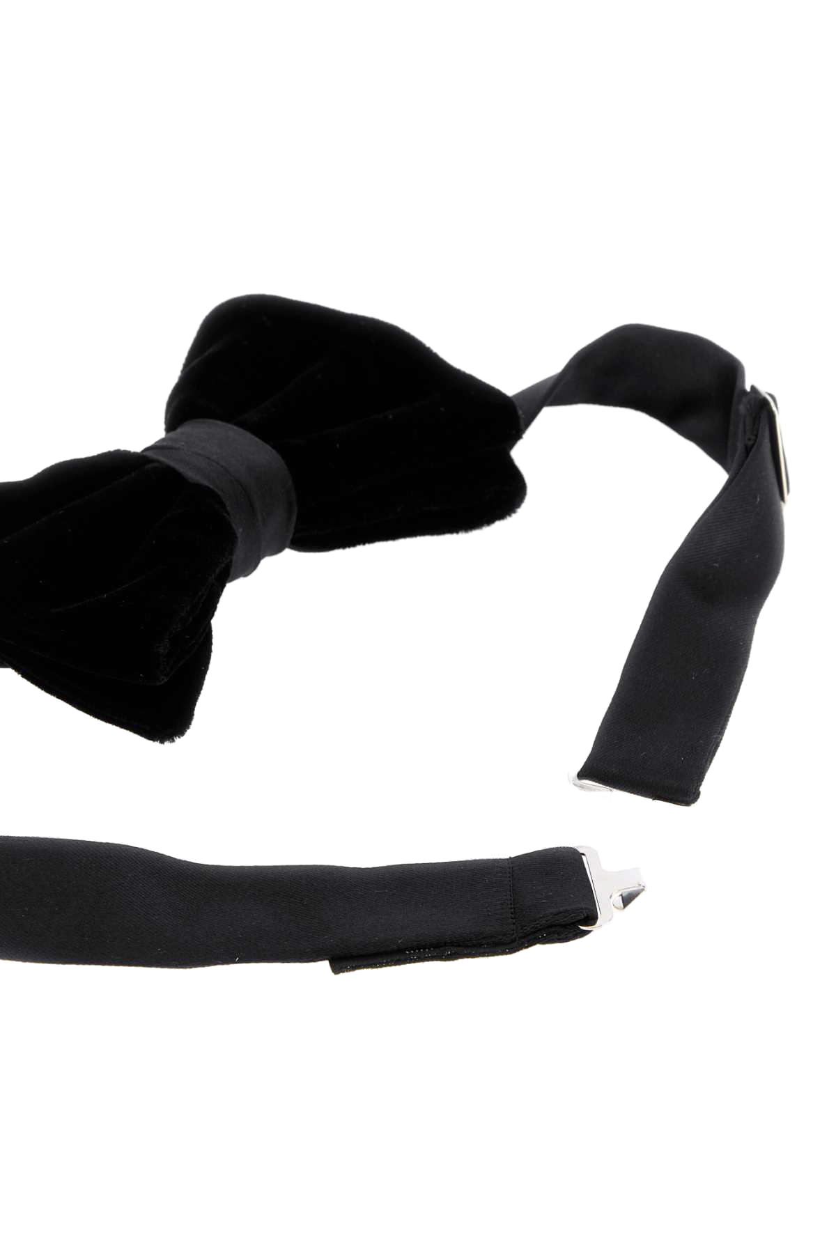 Giorgio Armani Velvet Bow Tie — Black, view 2