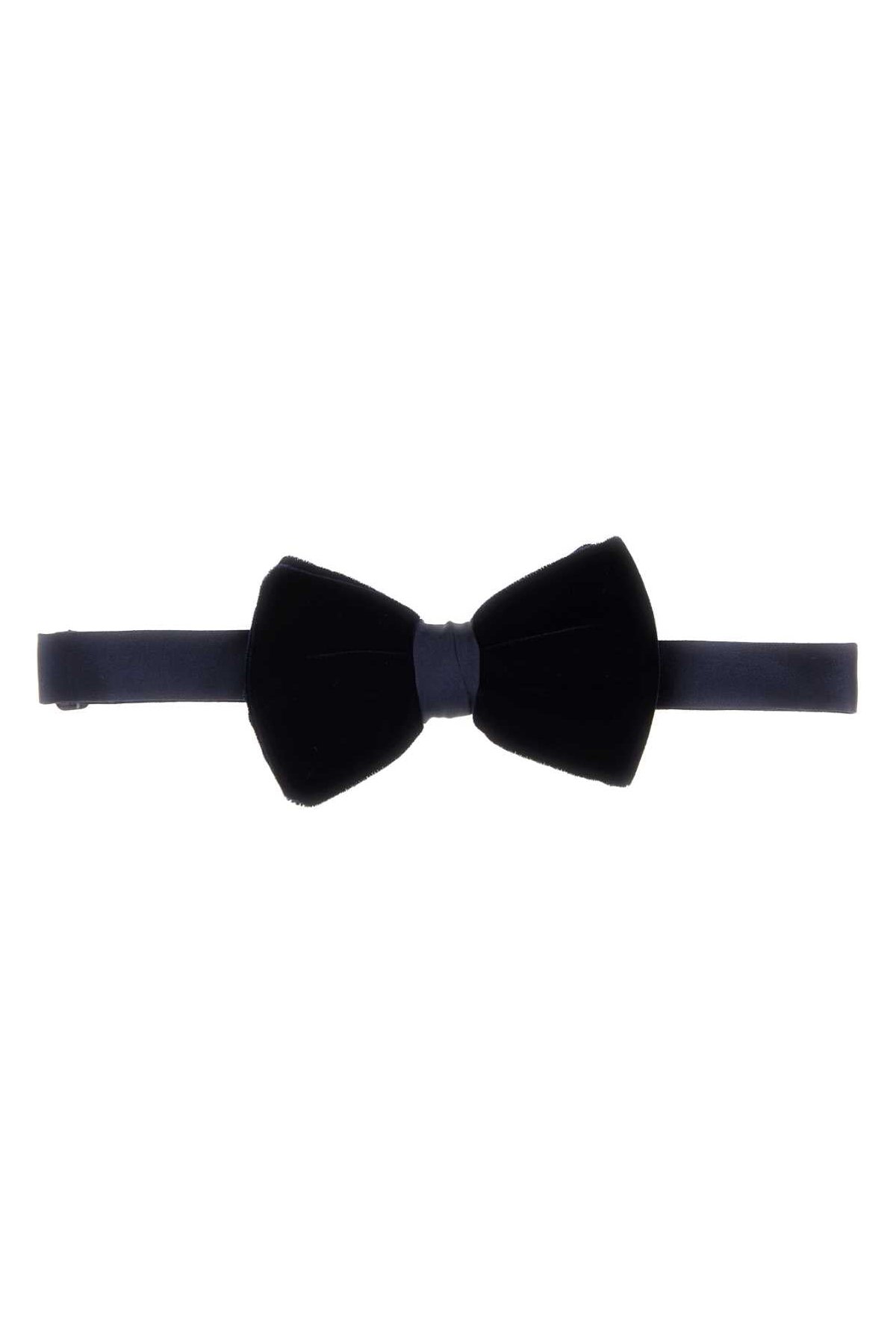 Giorgio Armani Velvet Bow Tie — Navy by Giorgio Armani