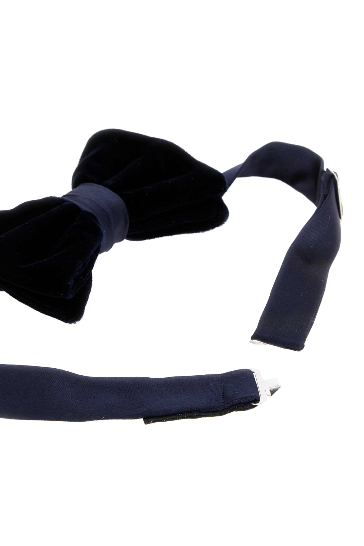 Giorgio Armani Velvet Bow Tie — Navy, view 2