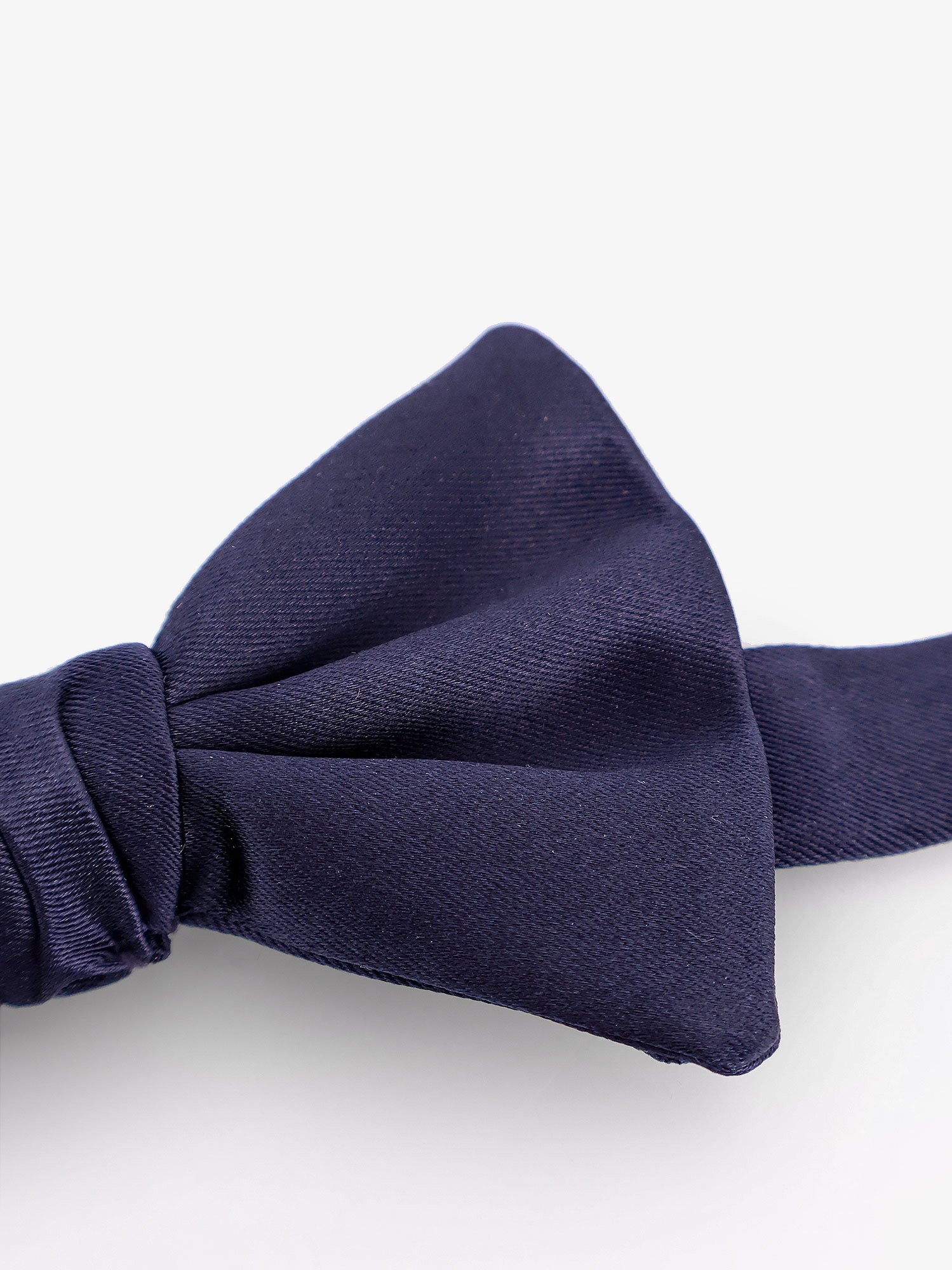 Giorgio Armani Silk Bow Tie — Navy, view 2