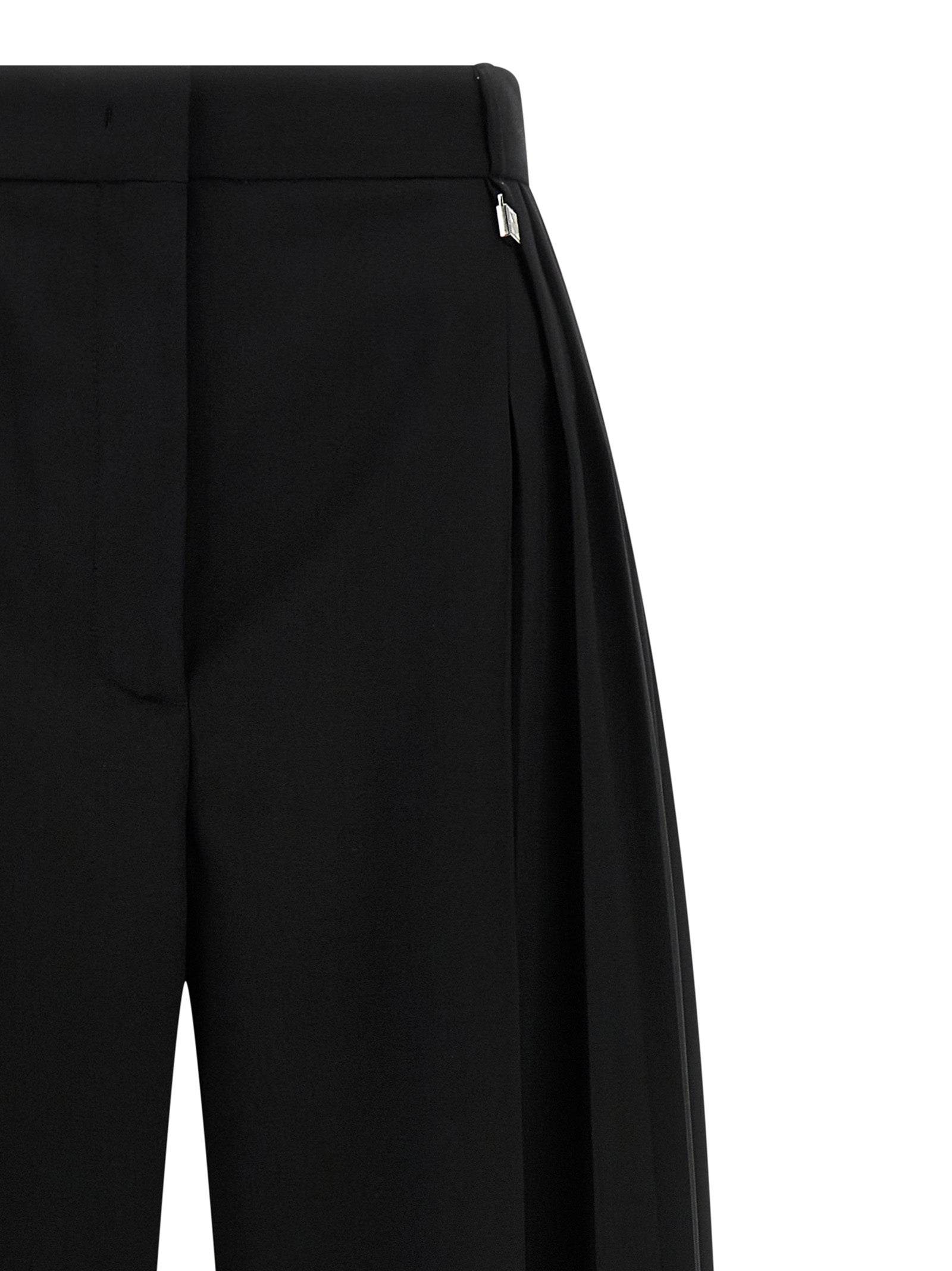 Giuseppe Di Morabito Virgin Wool Trousers — Black, view 3