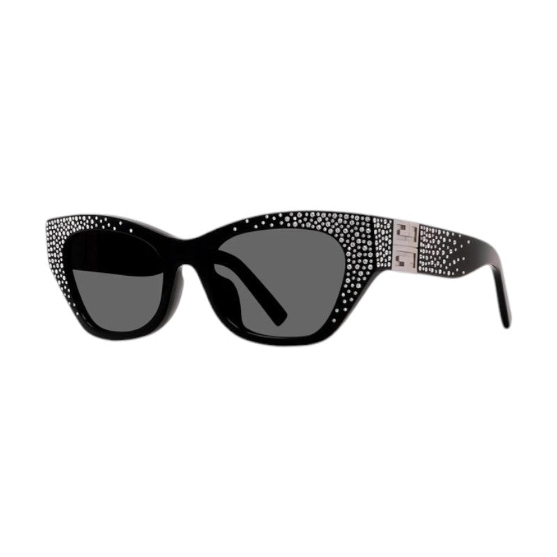 Givenchy GV4019IS01A Rhinestone-Embellished Cat-Eye Sunglasses — Black by Givenchy