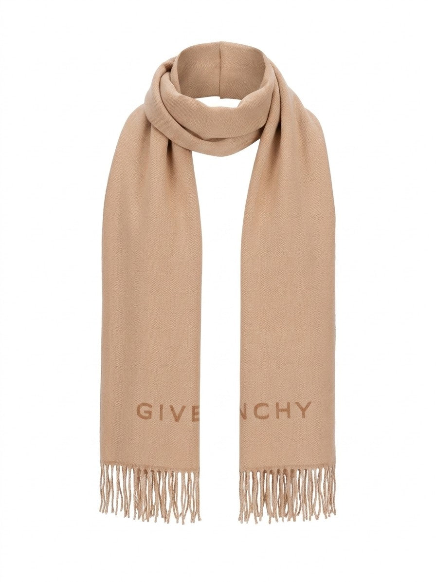 Givenchy Virgin Wool Scarf — Beige, view 2