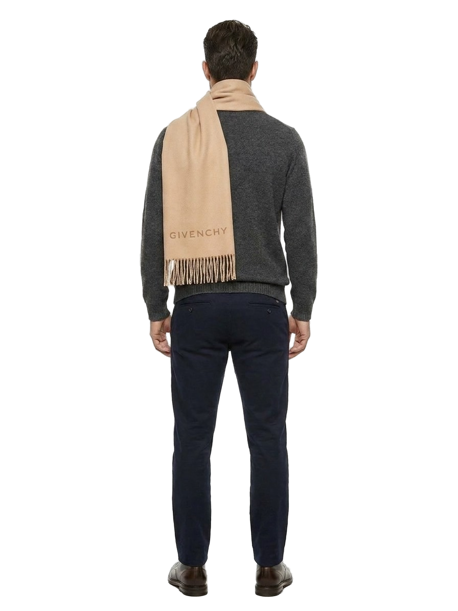Givenchy Virgin Wool Scarf — Beige, view 4