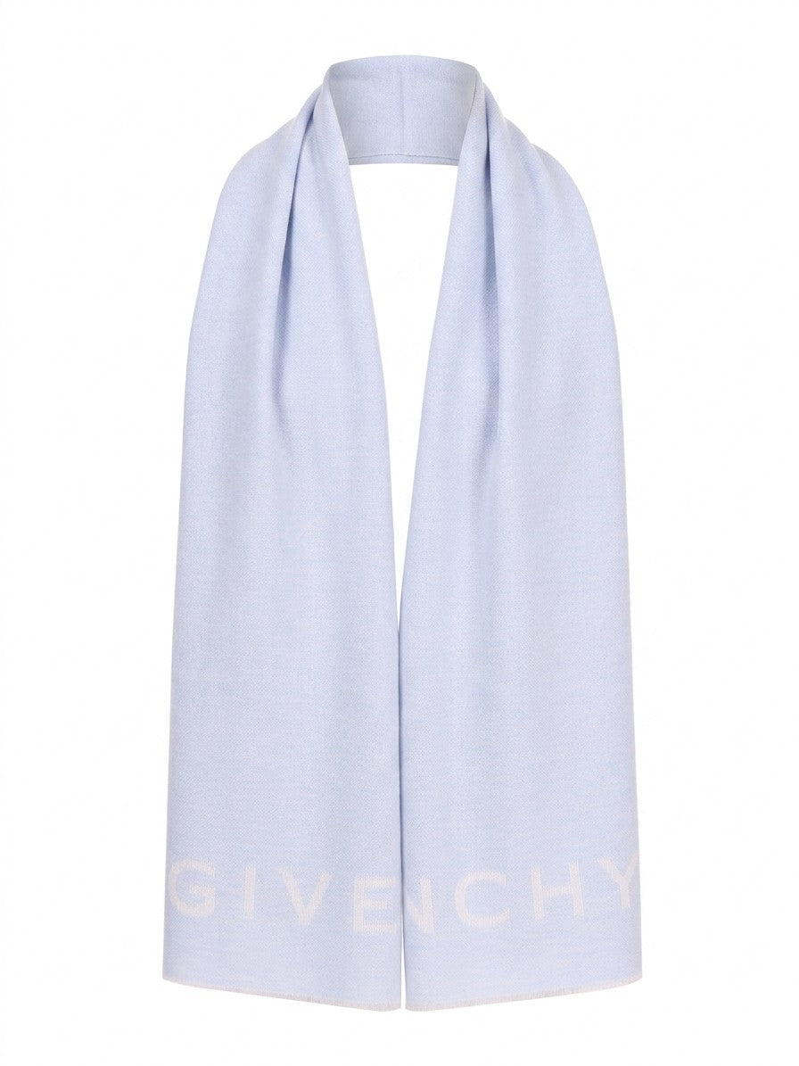 Givenchy Wool Blend Scarf — Blue by Givenchy