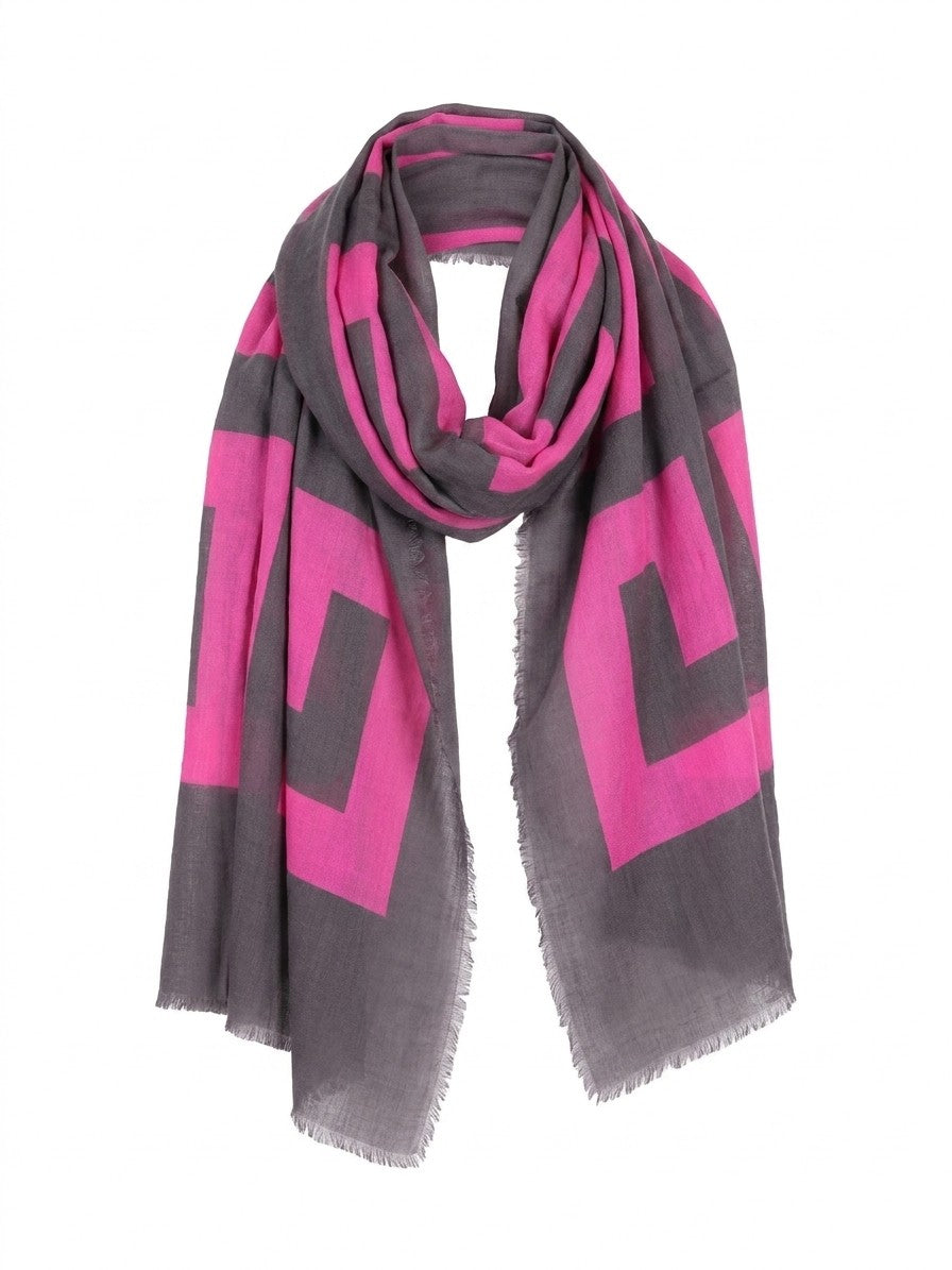 Givenchy Bicolor Modal Square Scarf — Gray by Givenchy
