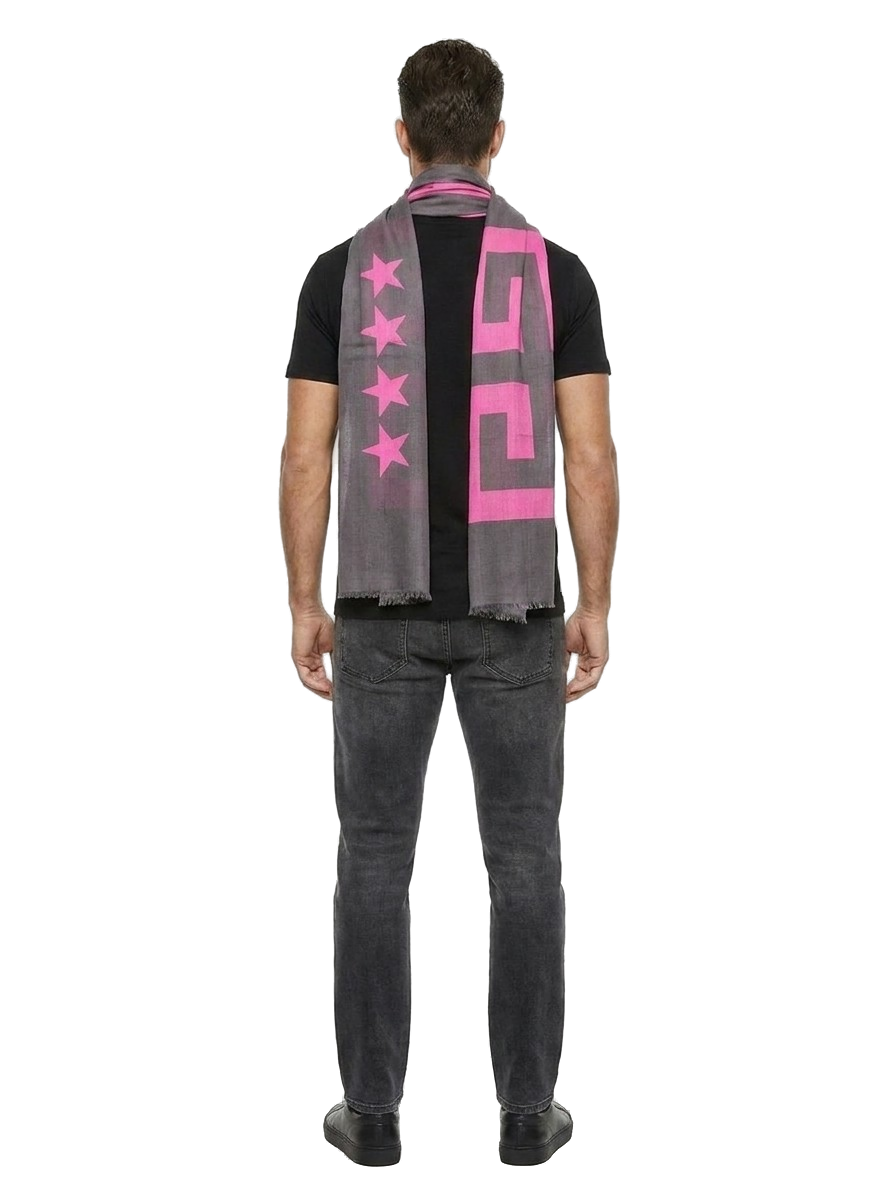 Givenchy Bicolor Modal Square Scarf — Gray, view 4
