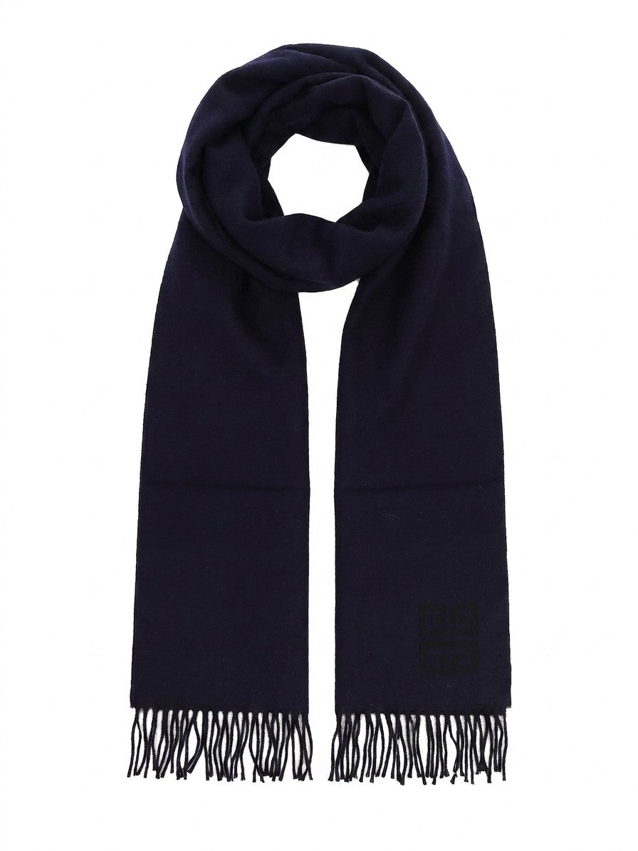 Givenchy Fine Wool Scarf — Navy by Givenchy