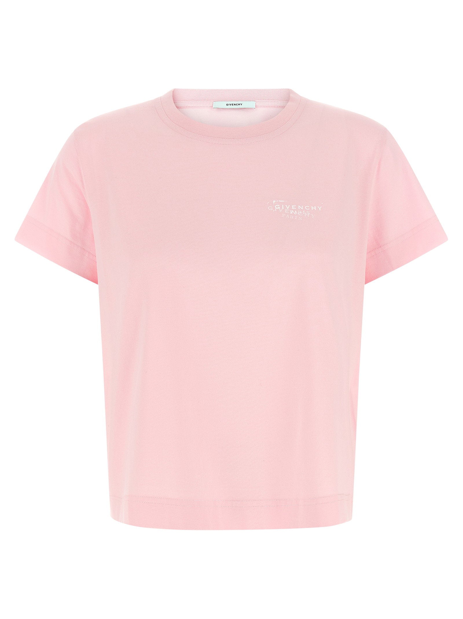 Givenchy Logo Stamp Print T-Shirt — Pink by Givenchy