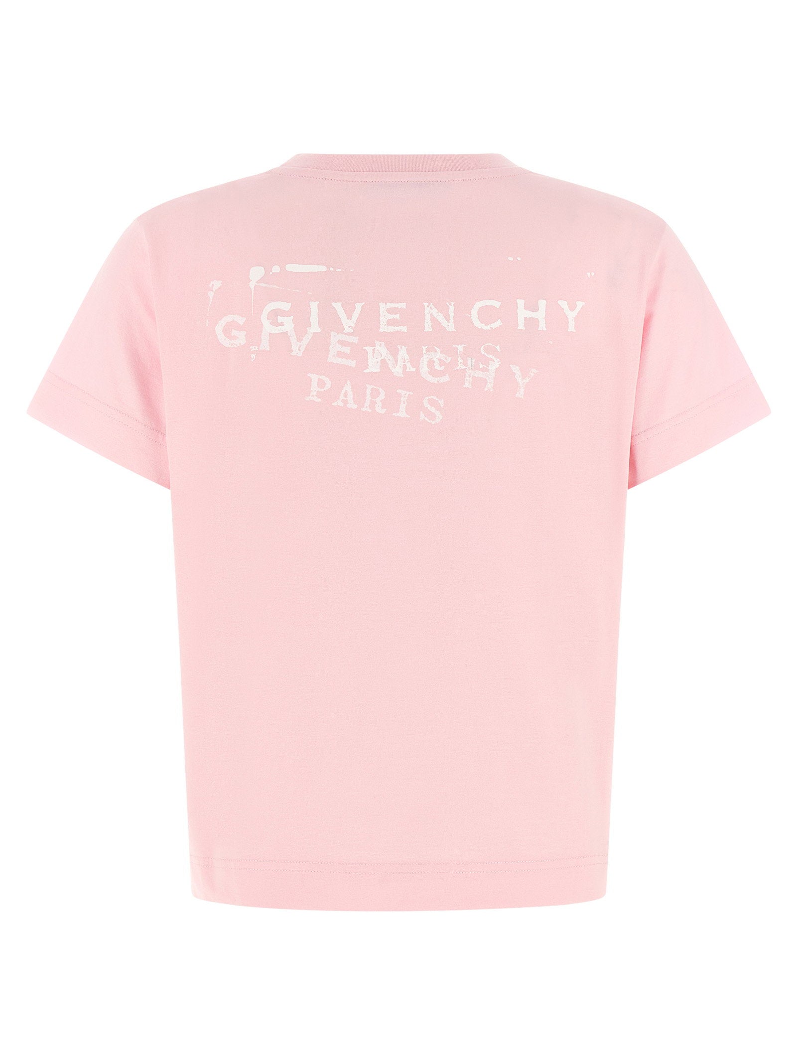Givenchy Logo Stamp Print T-Shirt — Pink, view 2