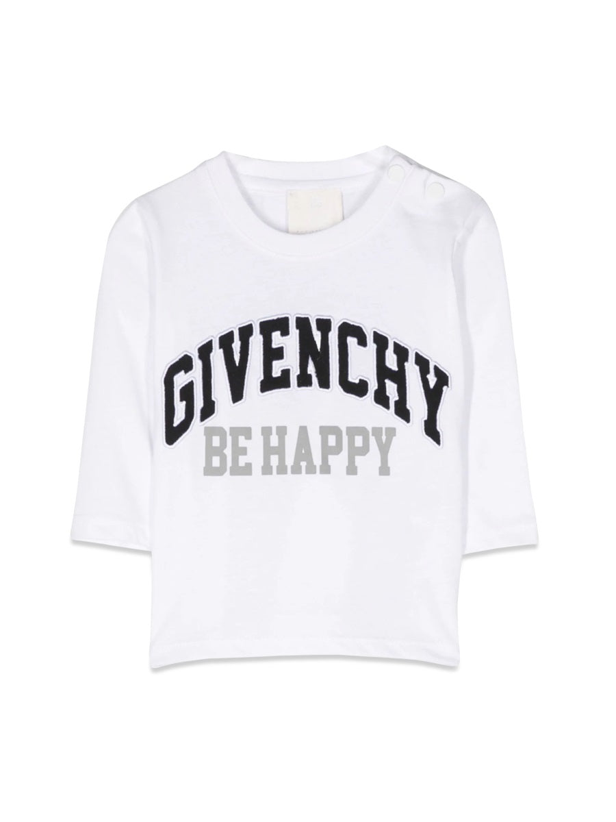 Givenchy Logo-Print Cotton T-Shirt — White, view 2