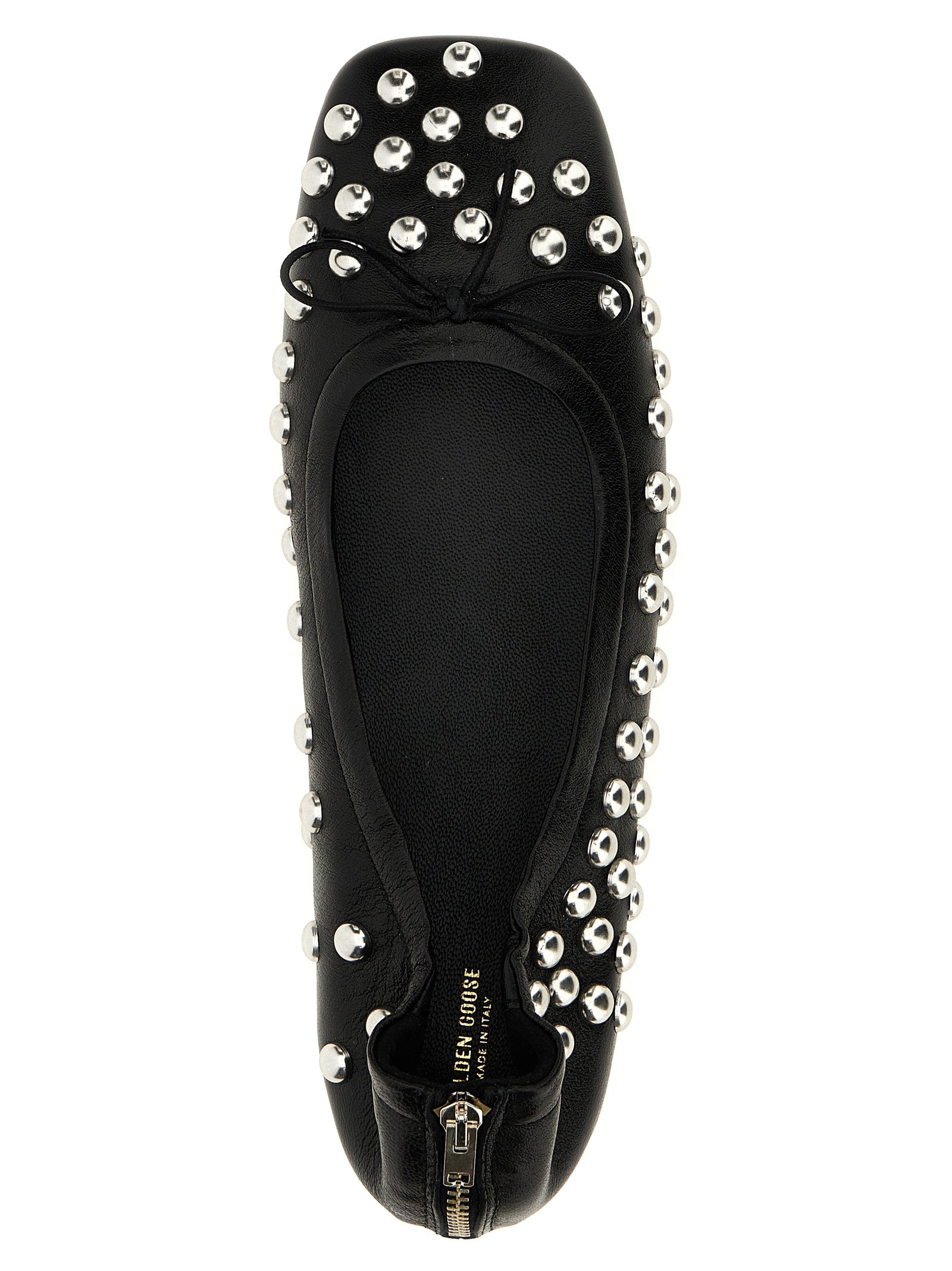 Golden Goose Studded Leather Ballet Flat — Black, view 4