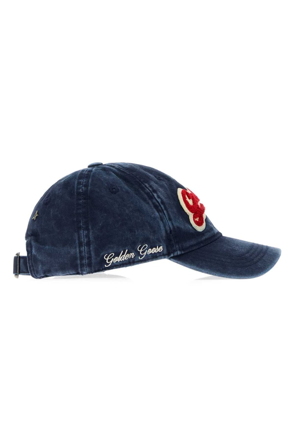 Golden Goose Deluxe Brand Washed Denim Baseball Cap — Navy, view 2