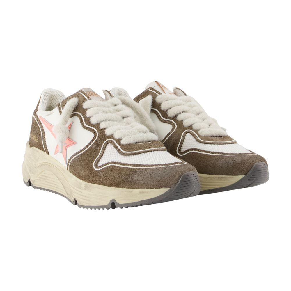 Golden Goose Deluxe Brand Colour-Block Calfskin Sneaker — White, view 2