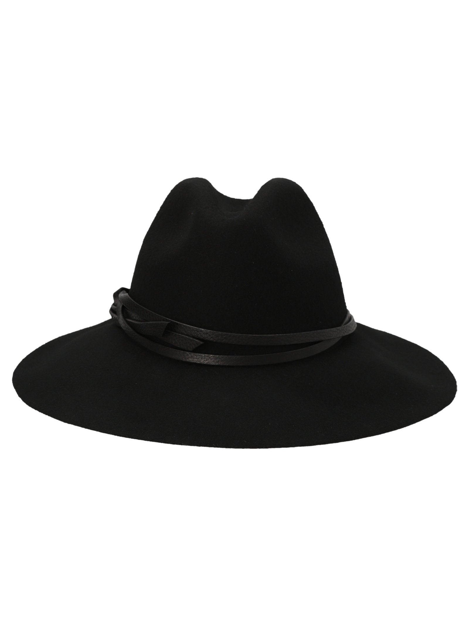 Golden Goose Leather Belt Detail Fedora — Black by Golden Goose