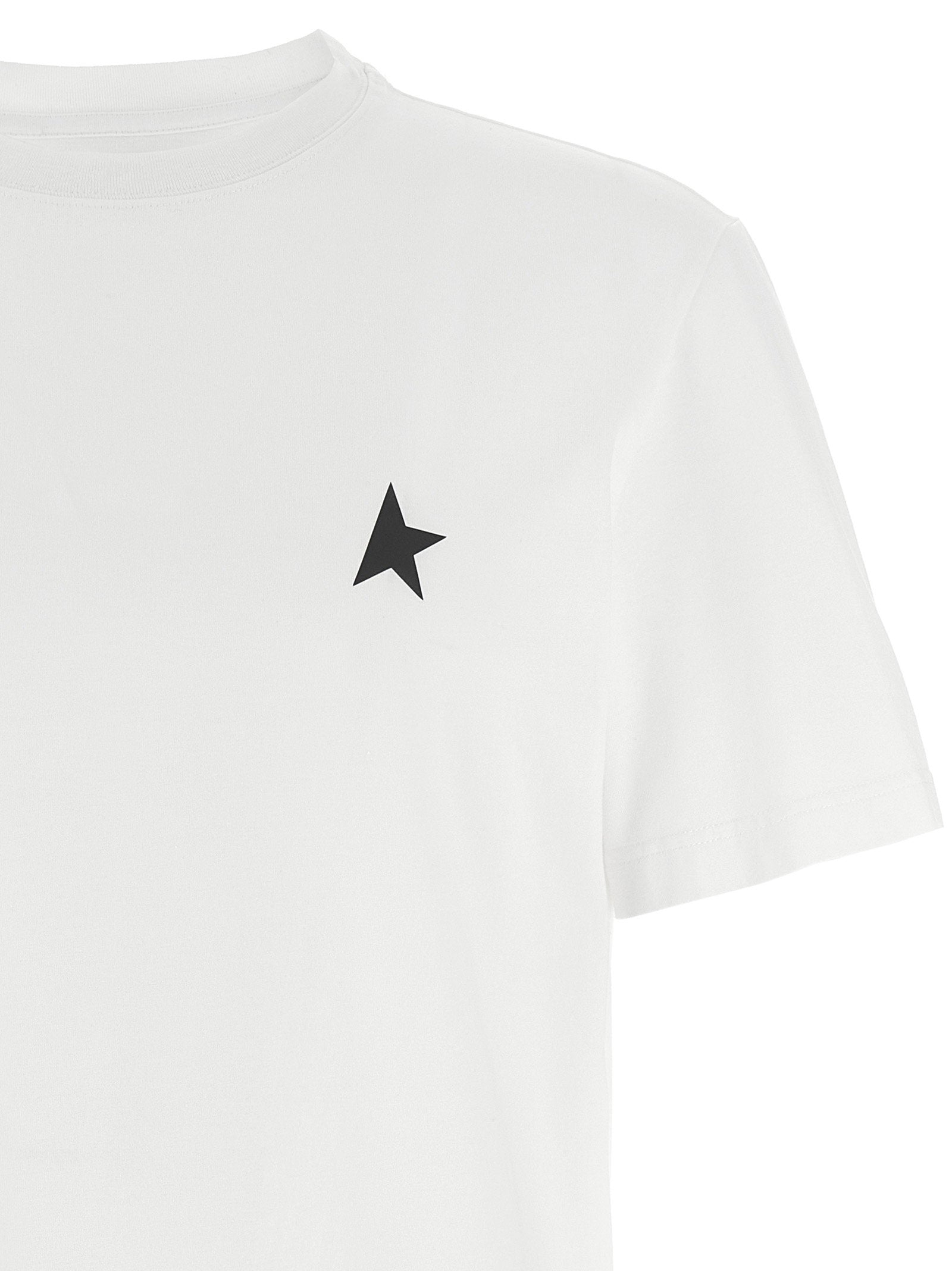 Golden Goose Small Star Logo T-shirt — White, view 3