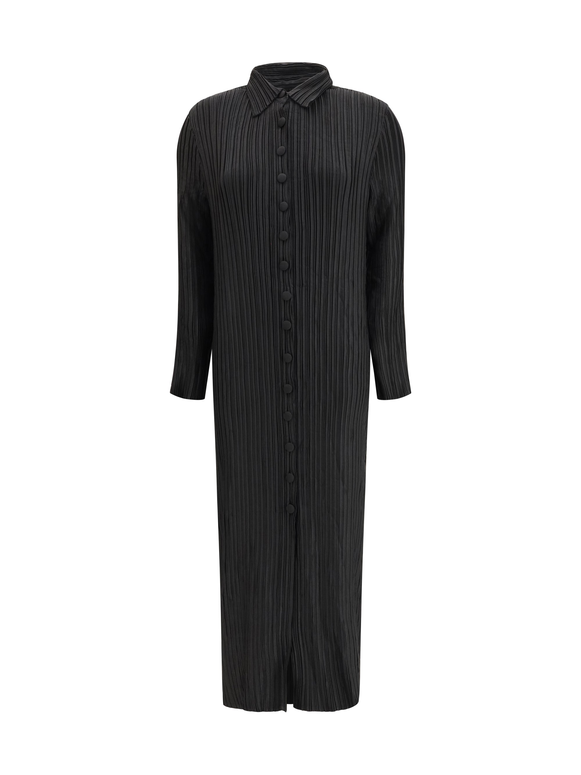 Gongdid Design Long Wave Dress — Black, view 2