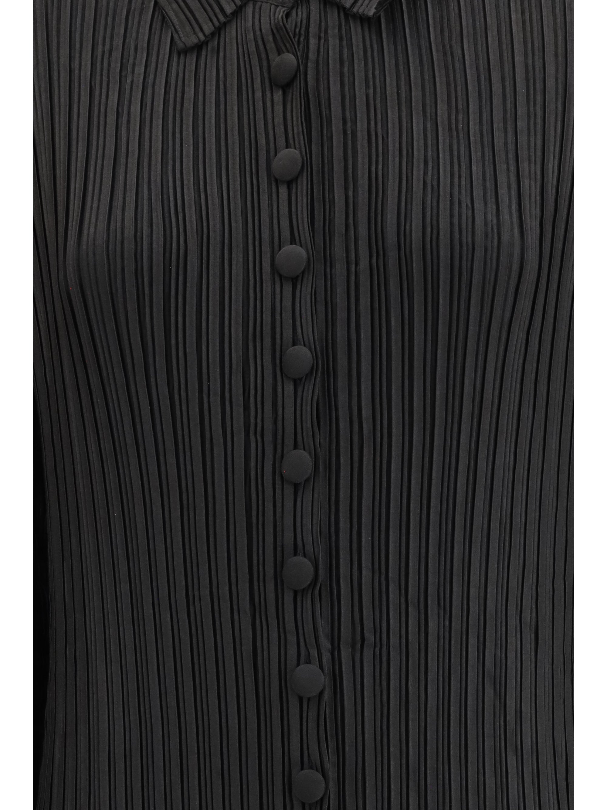 Gongdid Design Long Wave Dress — Black, view 3