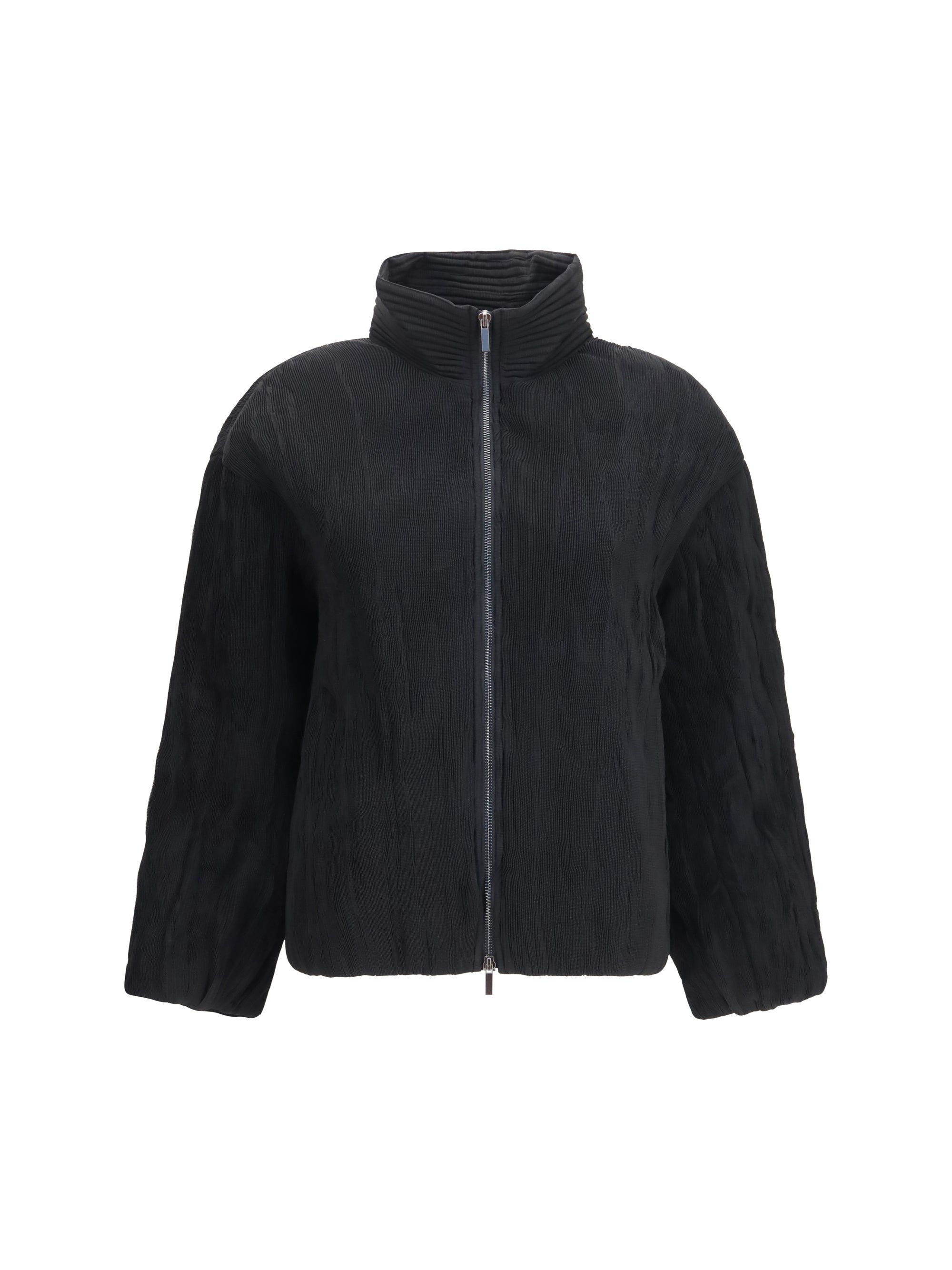 Gongdid Design Striped Padded Jacket — Black by Gongdid Design