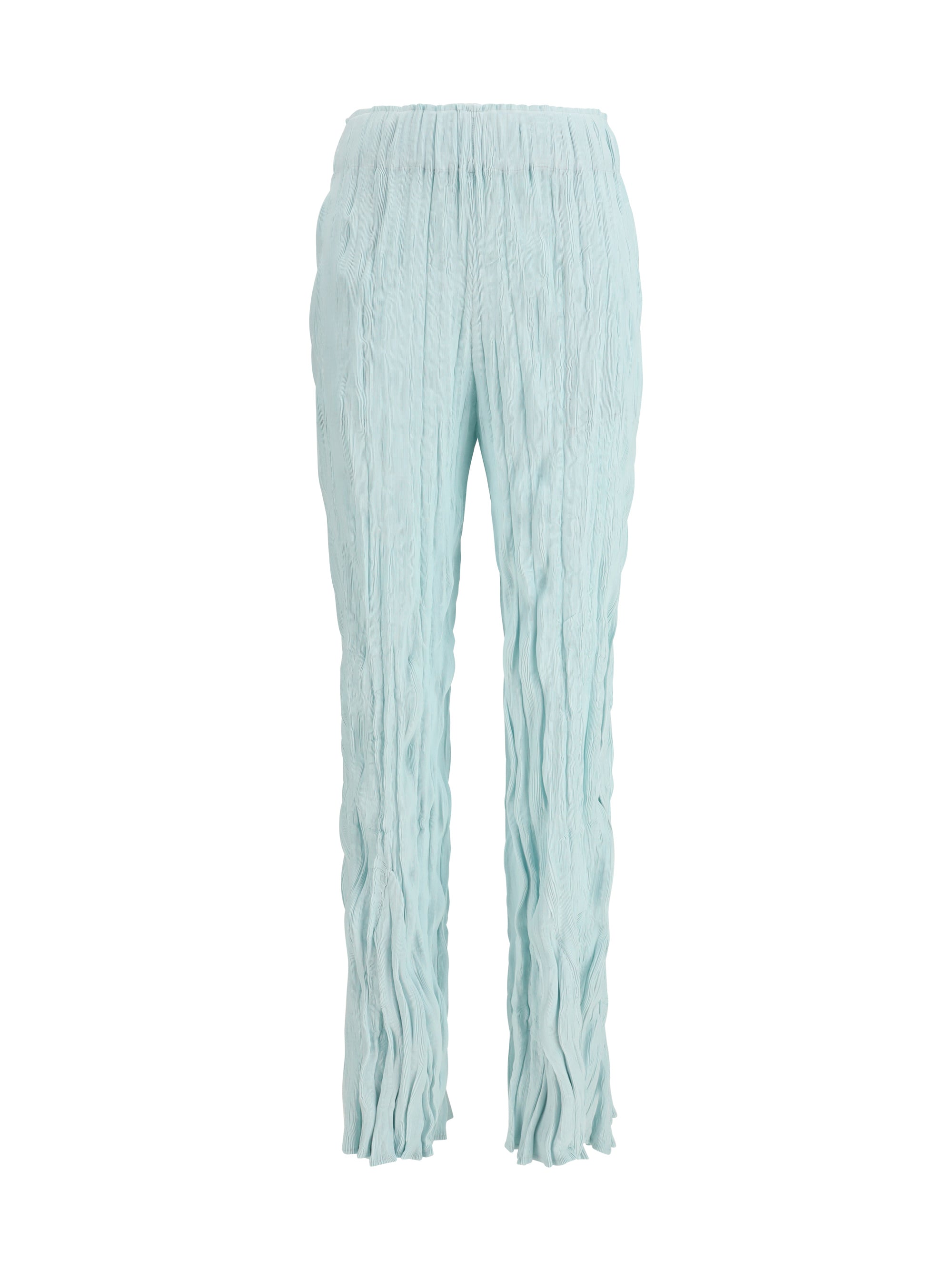 Gongdid Design Pleated High-Waist Trousers — Green by Gongdid Design