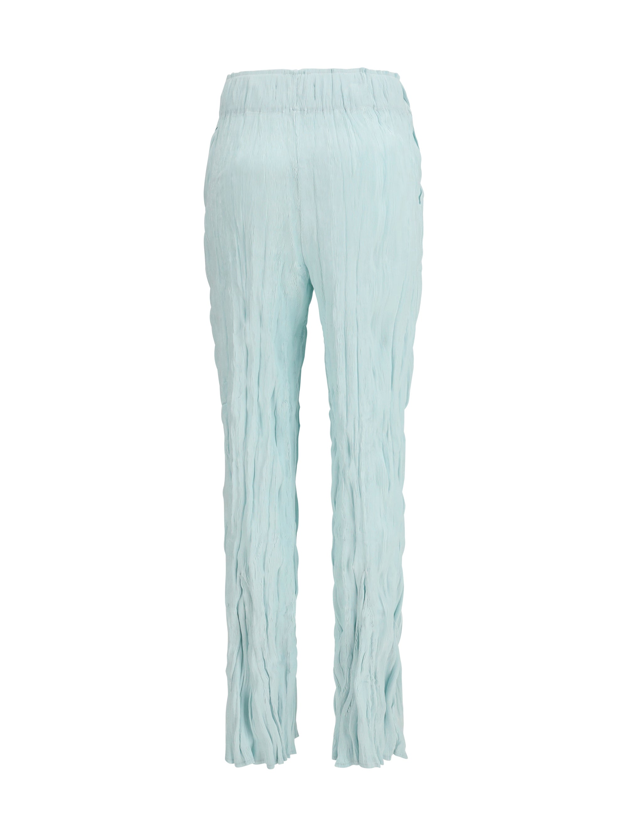 Gongdid Design Pleated High-Waist Trousers — Green, view 2