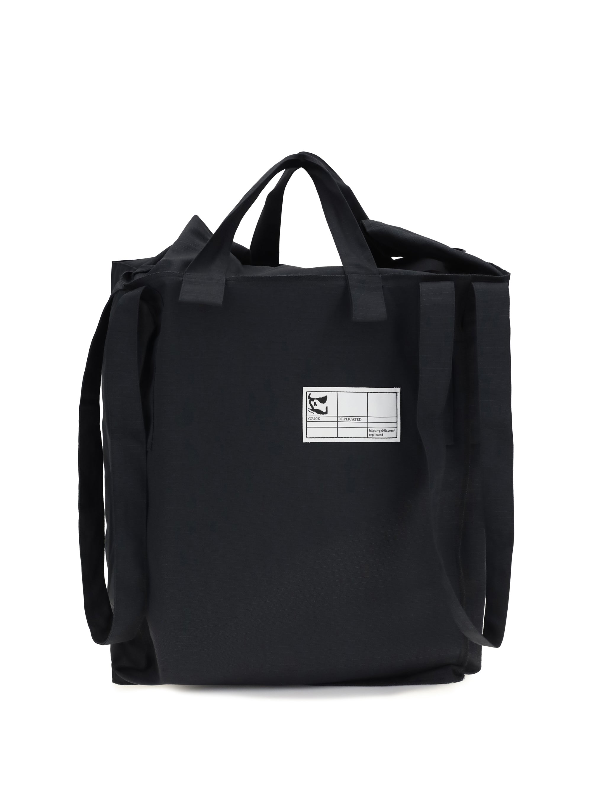 Gr10k Replicated Tote Bag — Black by Gr10k