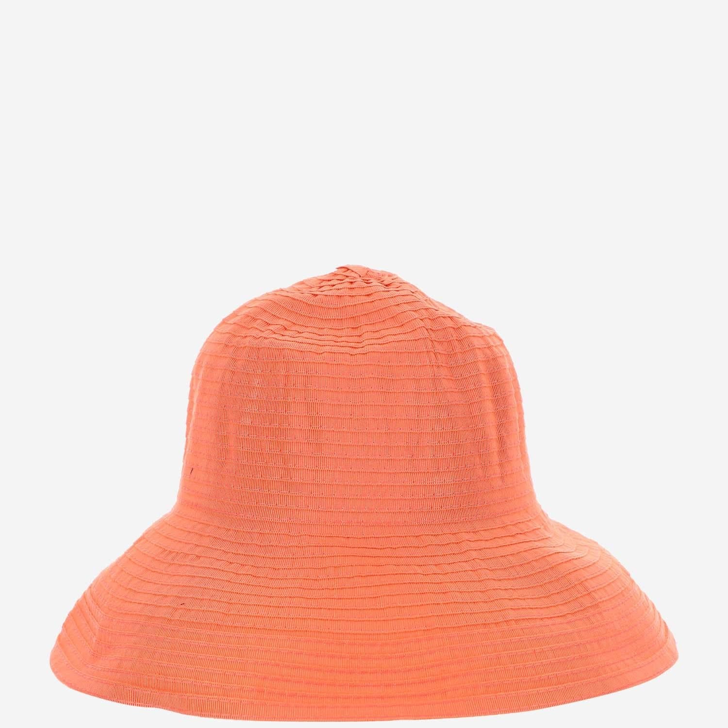 Grevi 16424 Cotton Blend Bucket Hat — Orange by Grevi