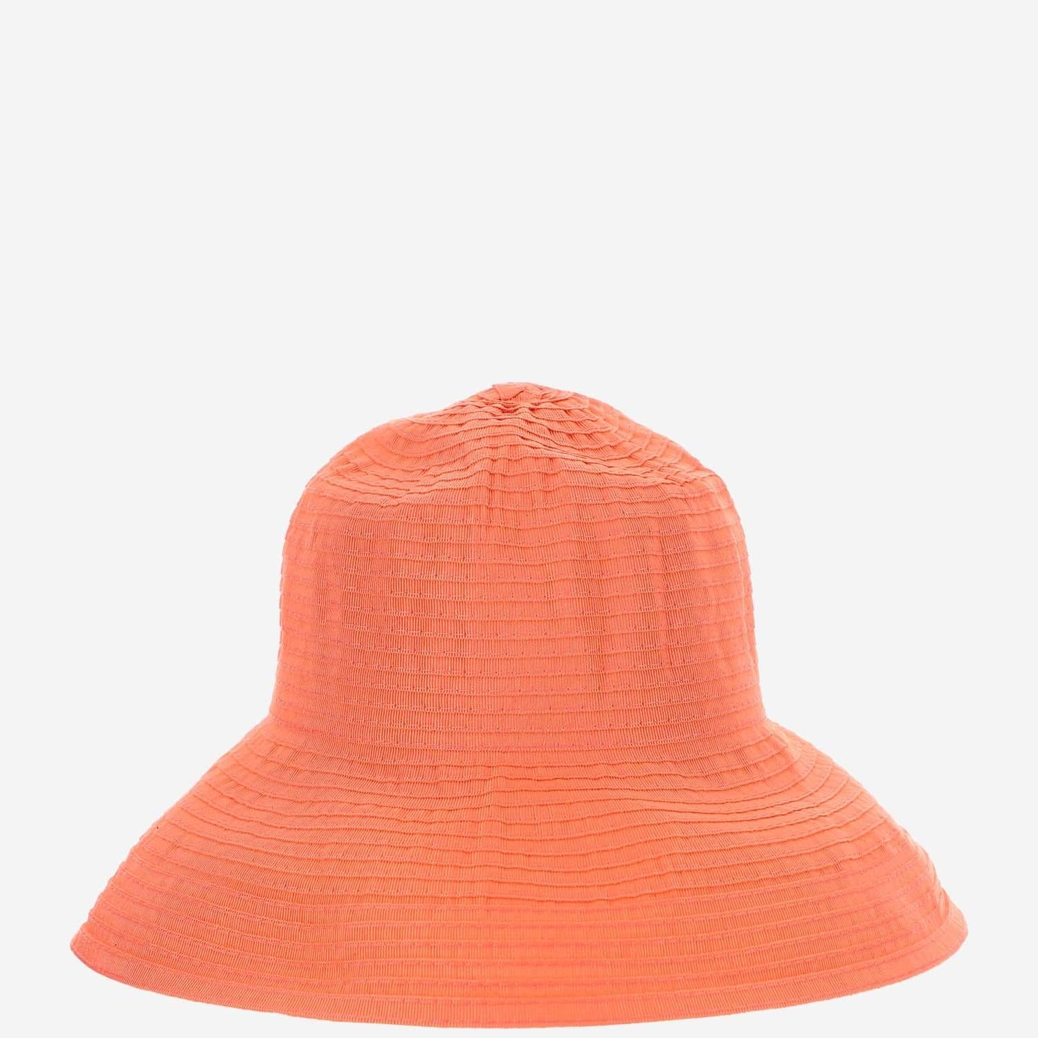 Grevi 16424 Cotton Blend Bucket Hat — Orange, view 2