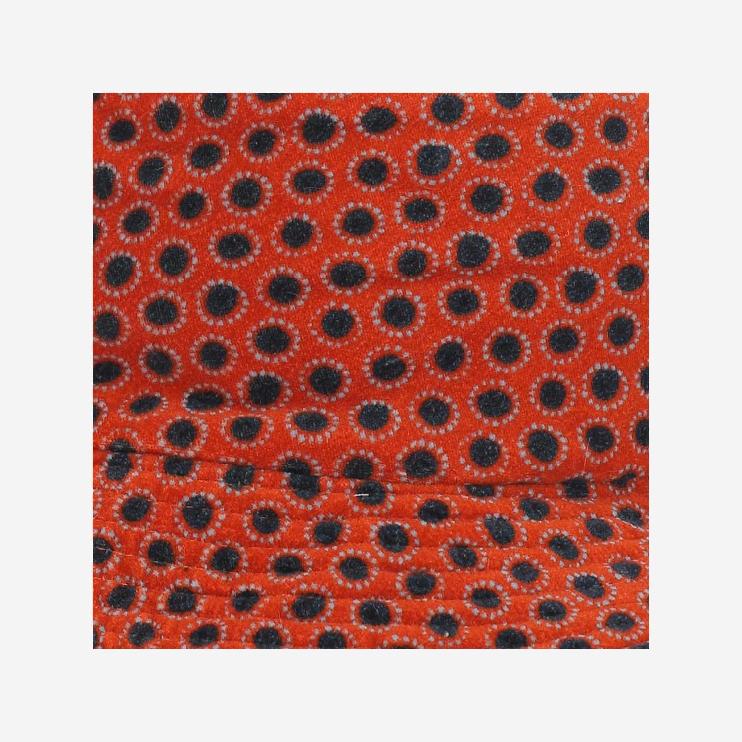 Grevi 3214 Geometric-Patterned Cotton Bucket Hat — Orange, view 5