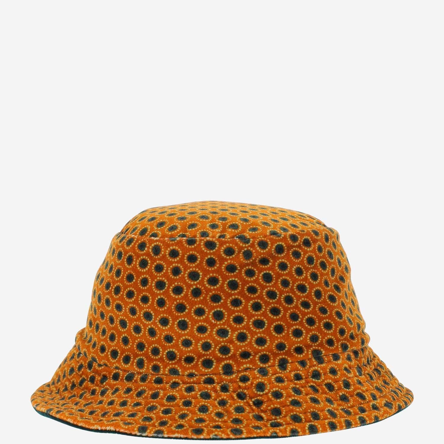 Grevi 3214 All-Over Geometric Pattern Bucket Hat — Orange by Grevi
