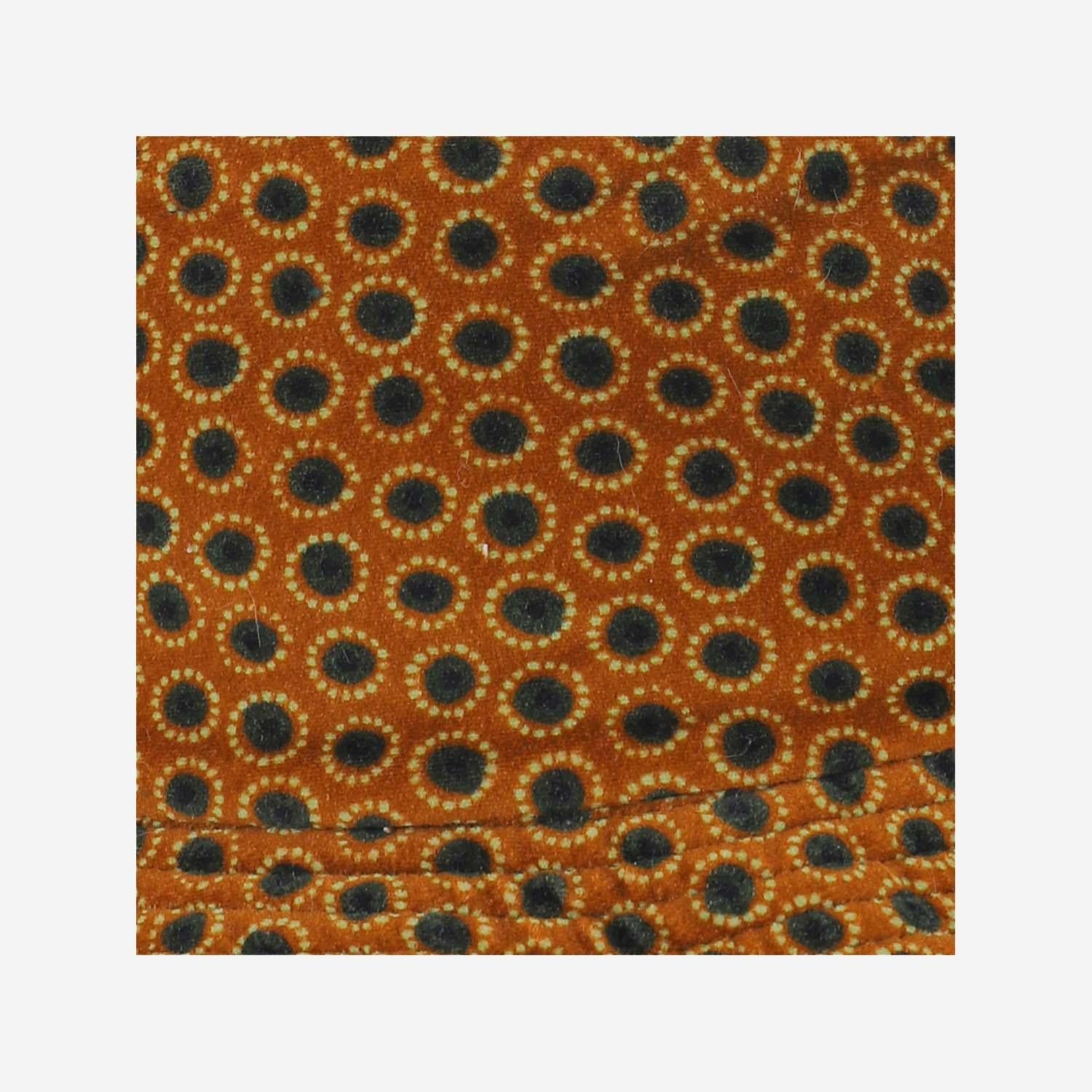Grevi 3214 All-Over Geometric Pattern Bucket Hat — Orange, view 5