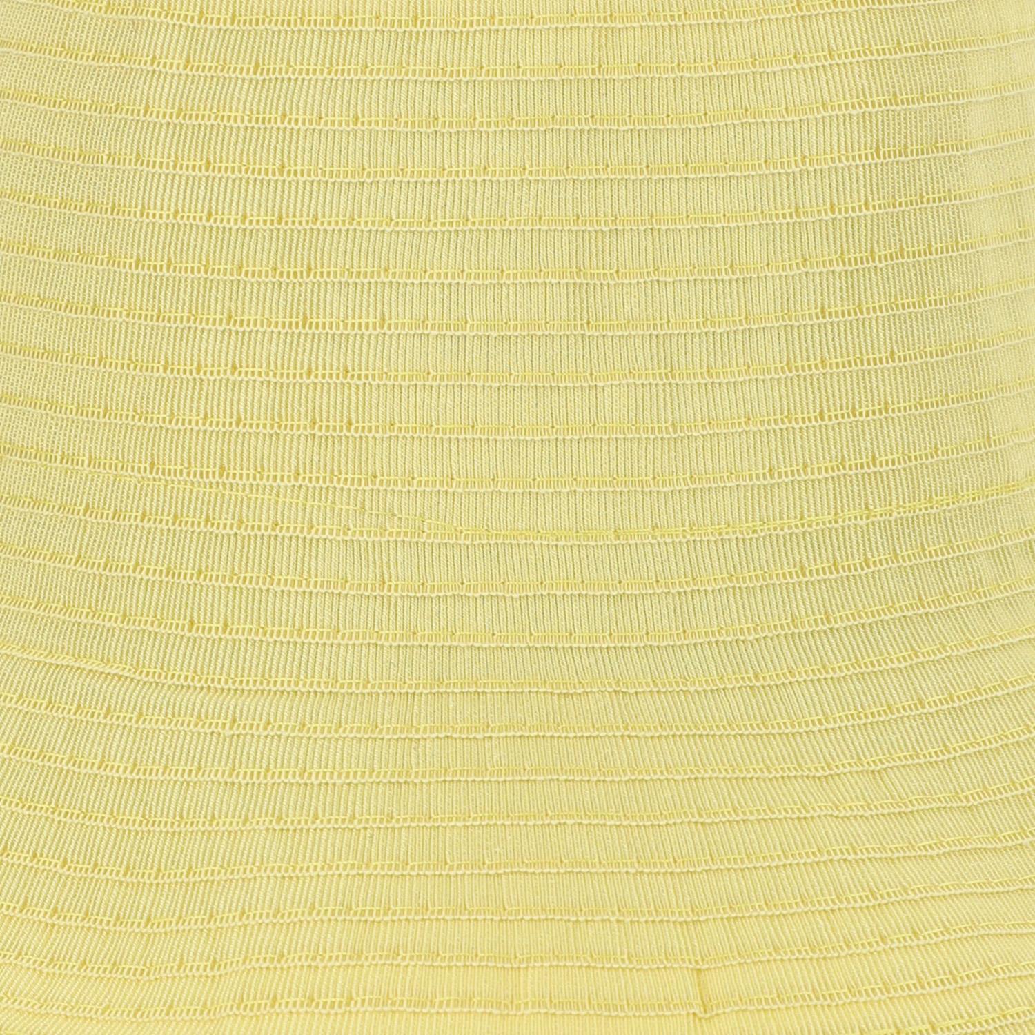 Grevi S6804 Foldable Cotton Grosgrain Sun Hat — Yellow, view 3