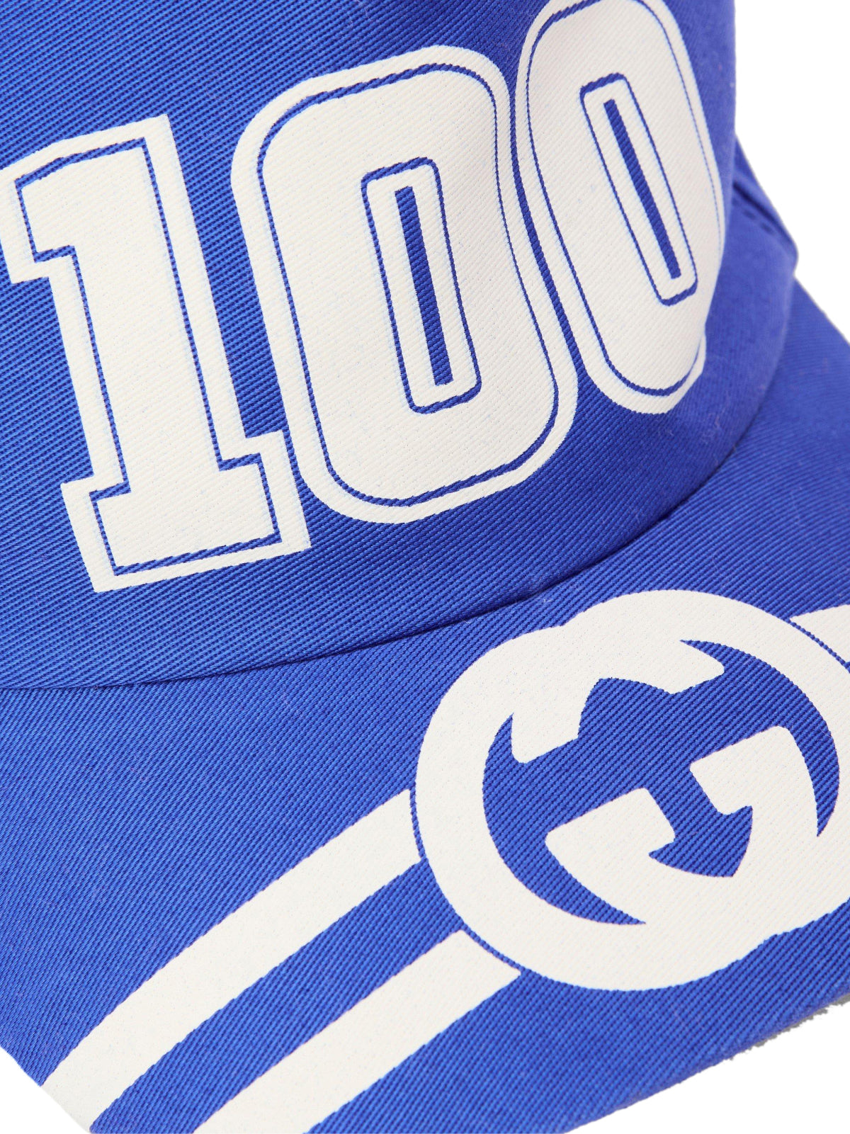 Gucci 6730814HAKR4368 GG Logo Baseball Cap — Blue, view 3