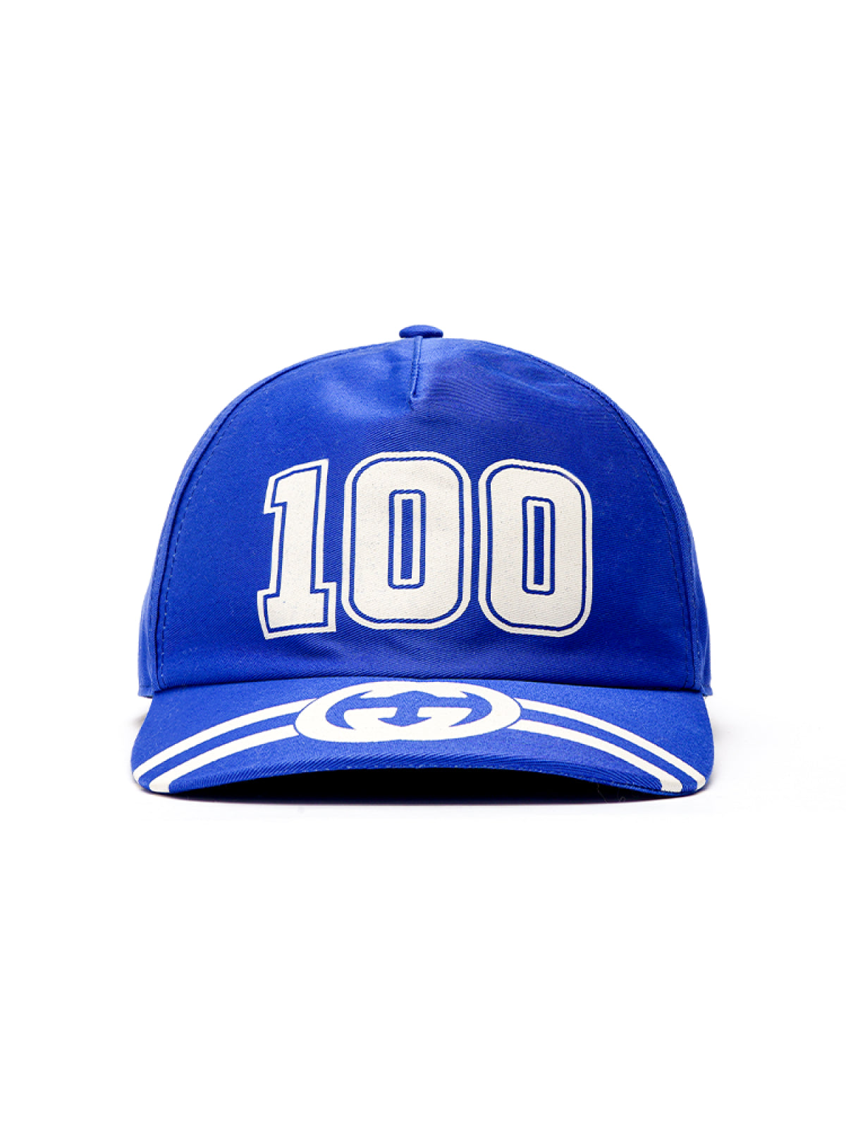 Gucci 6730814HAKR4368 GG Logo Baseball Cap — Blue, view 4