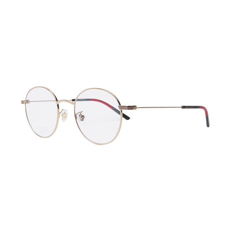 Gucci Round Full Rim Eyeglasses — Gold by Gucci