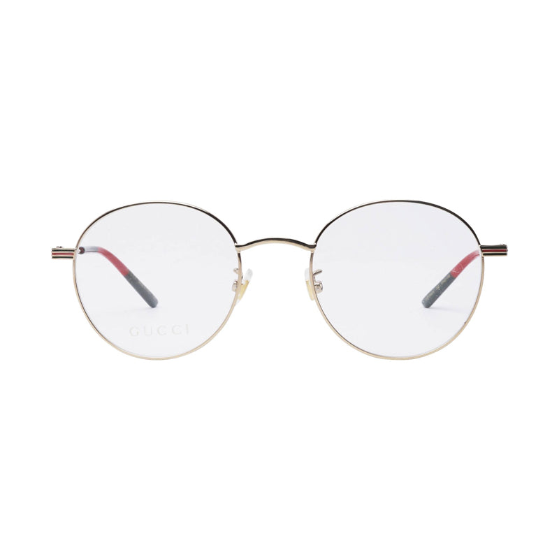 Gucci Round Full Rim Eyeglasses — Gold, view 2