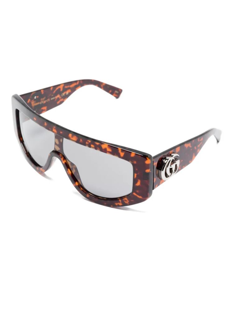 Gucci Eyewear 839997J0740 Tortoiseshell Acetate Sunglasses — Brown, view 2