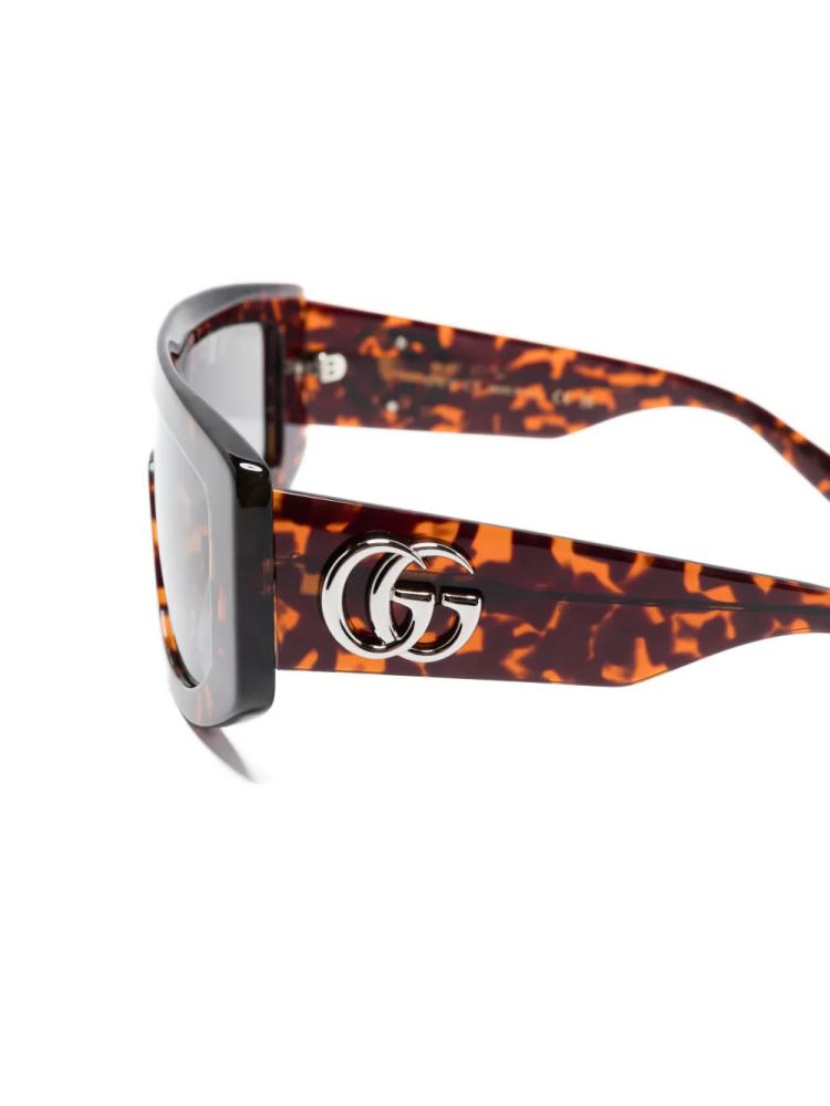 Gucci Eyewear 839997J0740 Tortoiseshell Acetate Sunglasses — Brown, view 3
