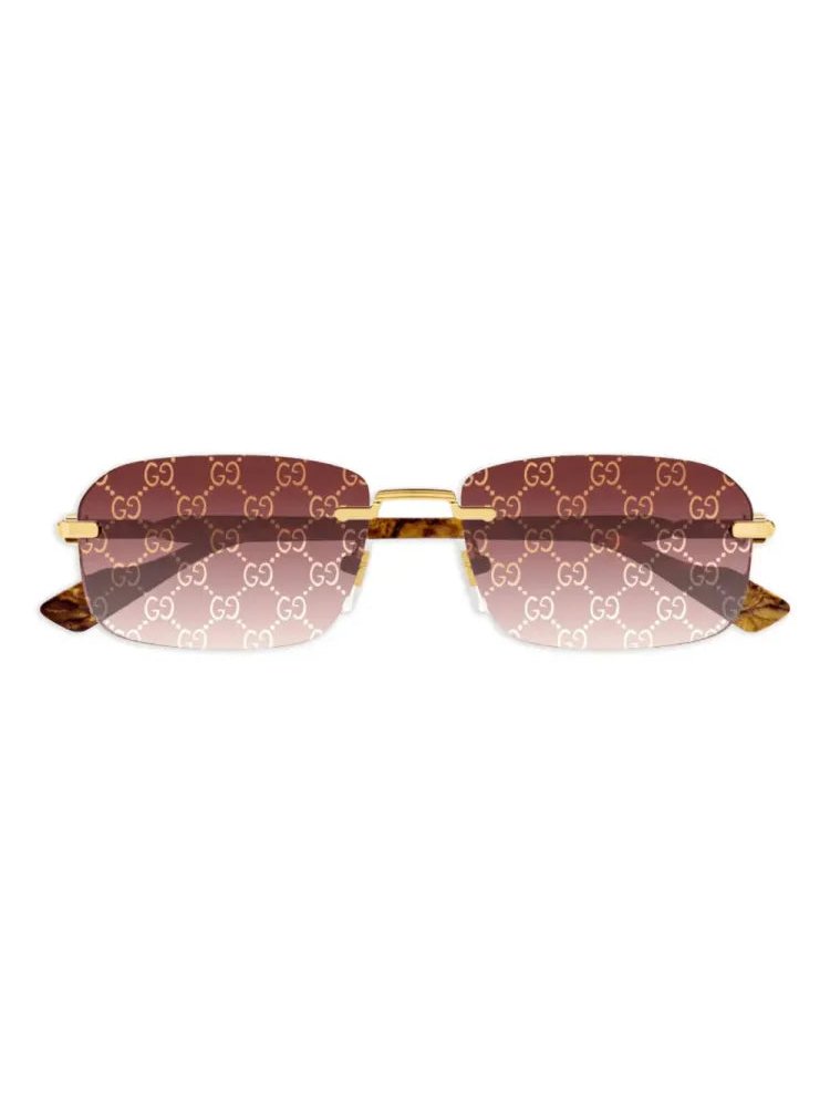 Gucci Eyewear GG1221S004 GG1221S Rimless Sunglasses — Gold by Gucci Eyewear