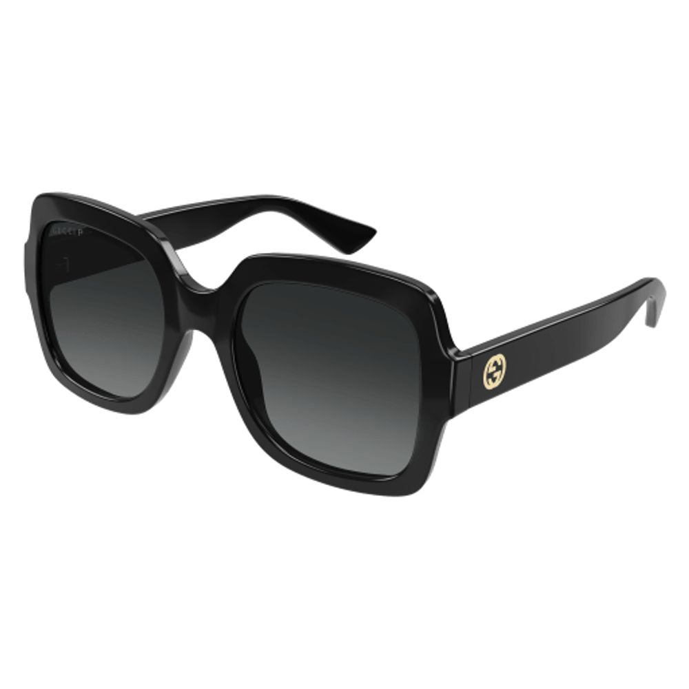 Gucci Eyewear GG1337S002 Logo-Plaque Square-Frame Sunglasses — Black, view 2