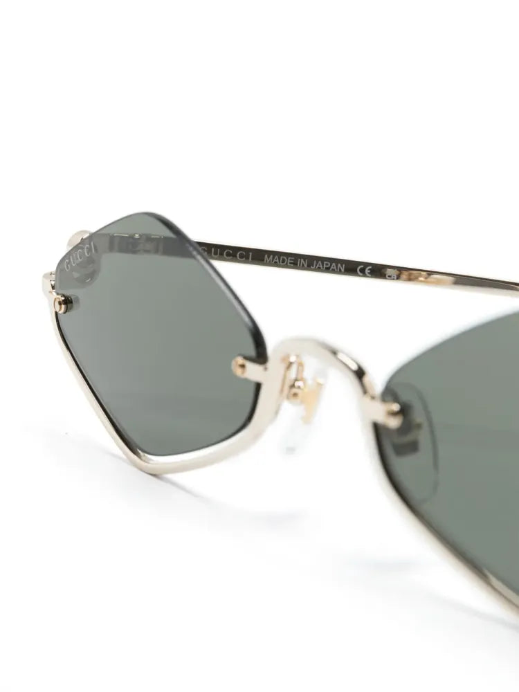 Gucci Eyewear GG1604S Sunglasses — Gold, view 3