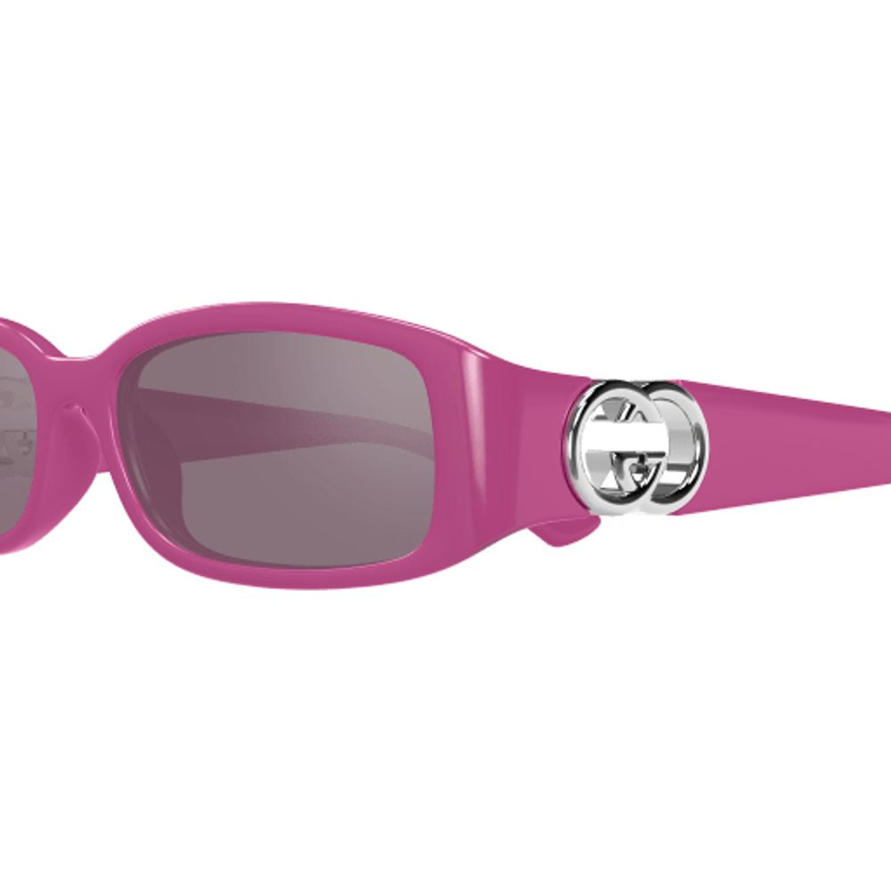 Gucci Eyewear GG1661S Rectangular Frame Sunglasses — Pink, view 4