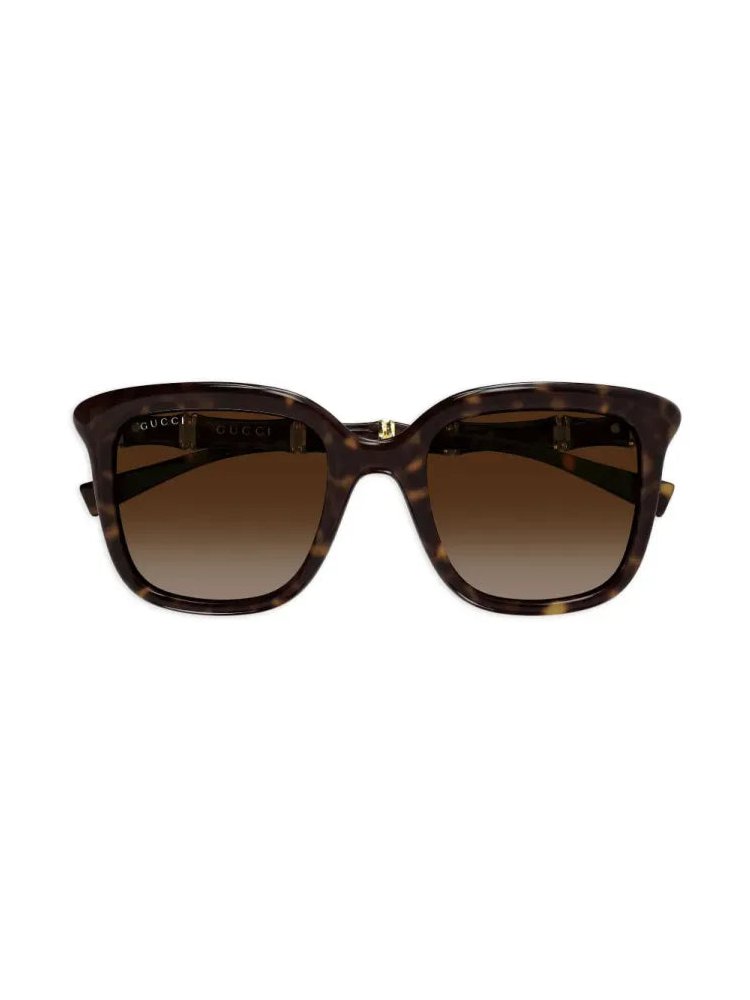 Gucci Eyewear GG2058S Havana Oversized Sunglasses — Brown by Gucci Eyewear