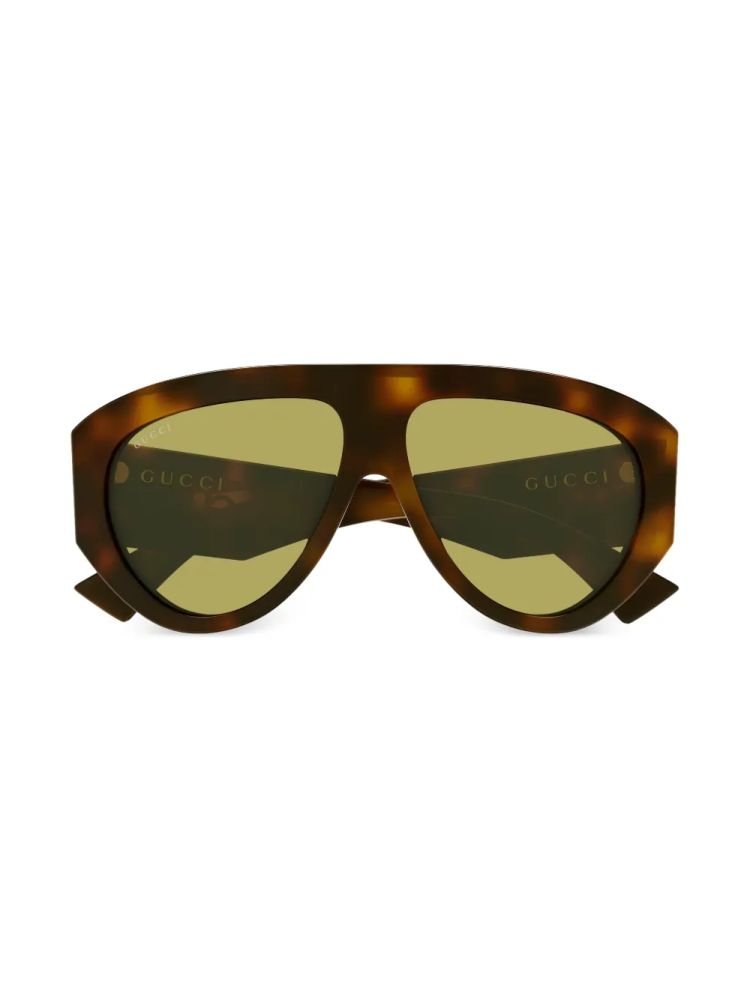 Gucci Eyewear GG2128S002 Tortoiseshell Acetate Sunglasses — Brown by Gucci Eyewear