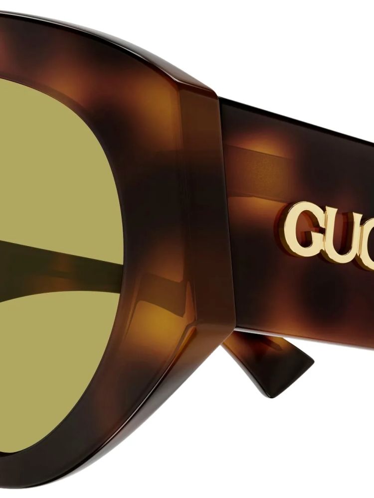Gucci Eyewear GG2128S002 Tortoiseshell Acetate Sunglasses — Brown, view 2