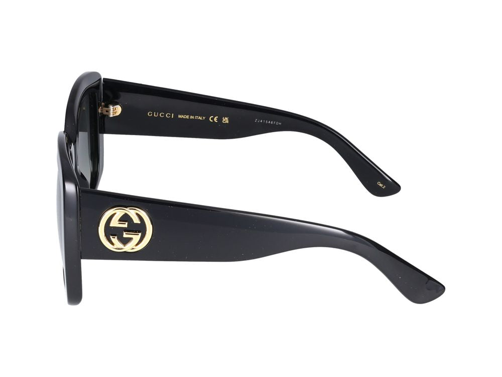 Gucci GG0141SN Sunglasses — Black, view 3